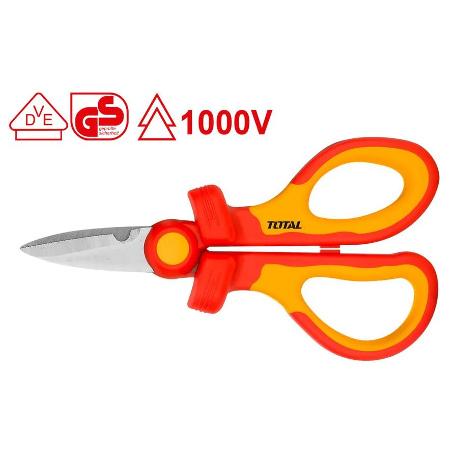 Foarfeca izolata TOTAL pentru electrician 1000V