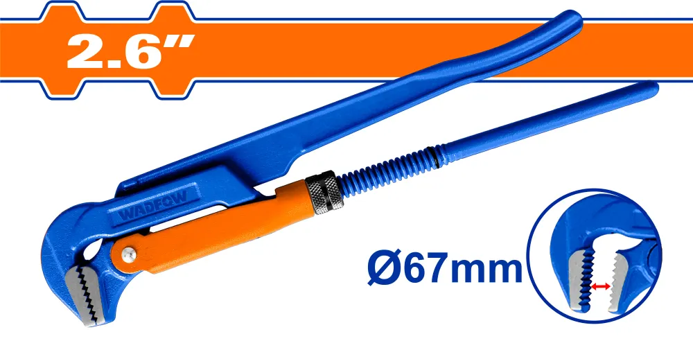 Cleste mops suedez Wadfow, otel carbon, prindere 67mm, 2.6”, 90 grade