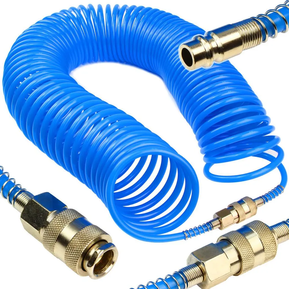 Furtun spiralat aer comprimat 10m PE