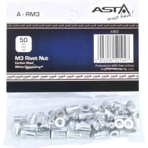 Set piulite nituibile 50 buc M3 / 3mm ptr cleste nituit