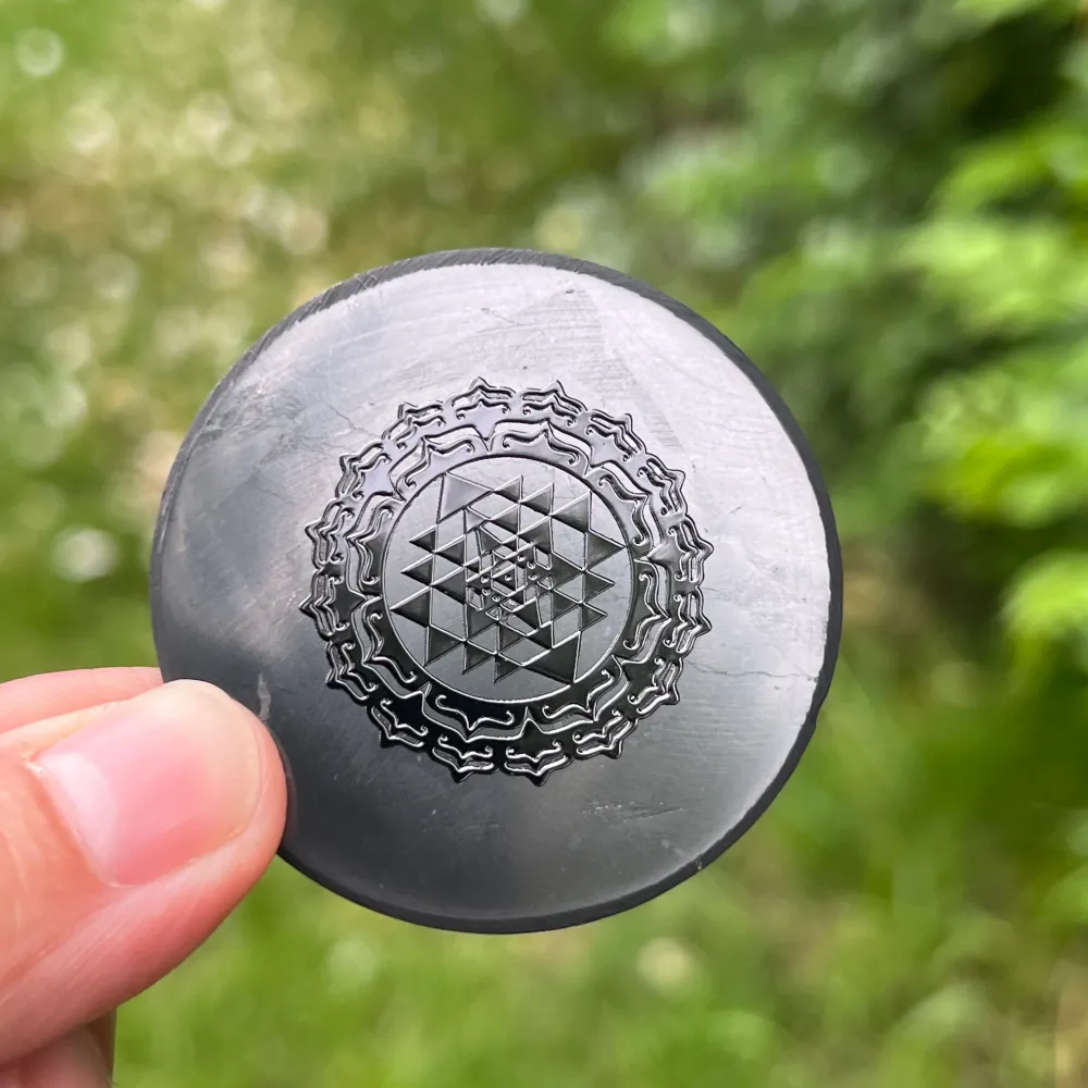 Disc din Shungit Sri Yantra