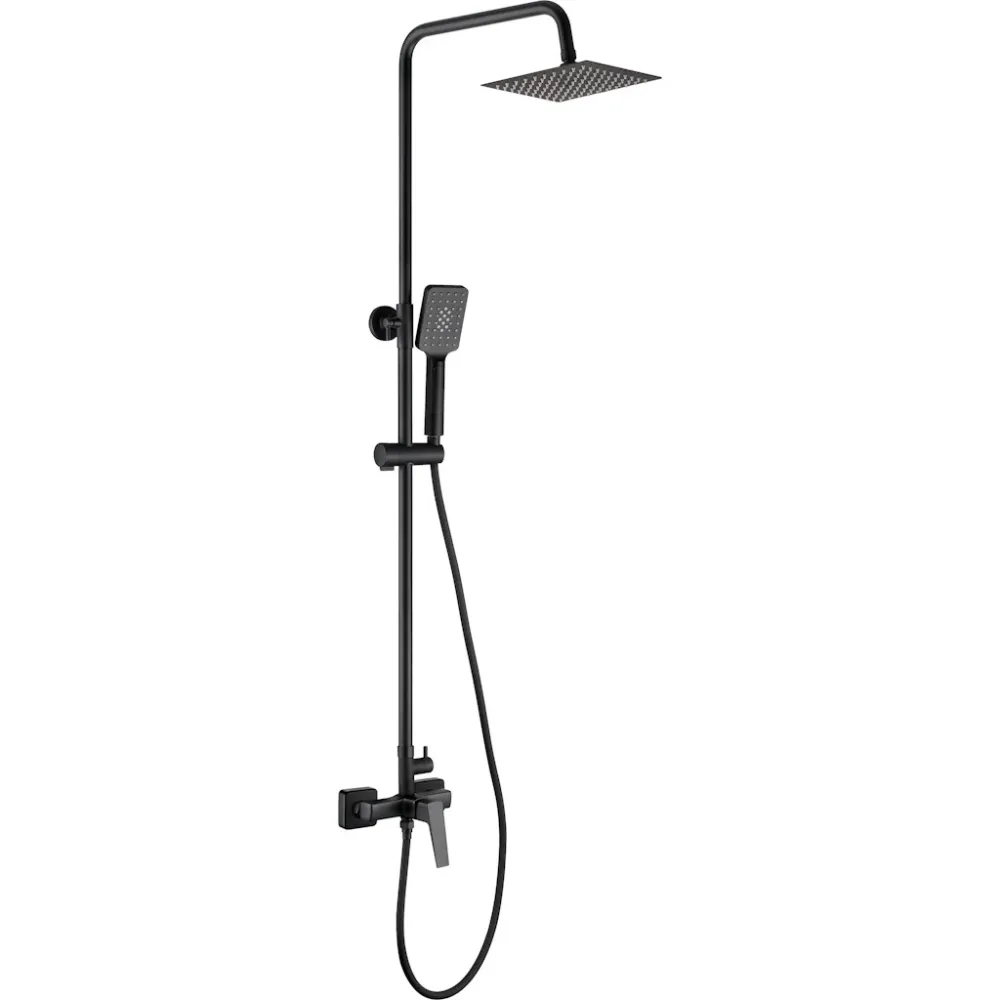 Coloana dus cu baterie fara termostat Deante Blur, negru