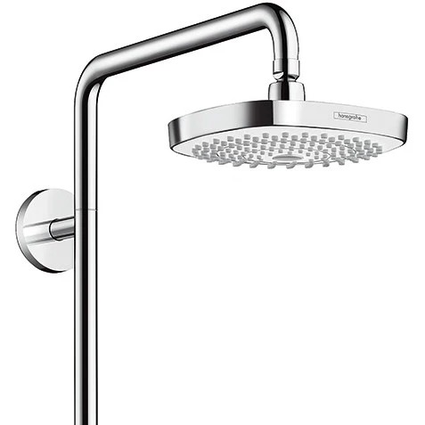 Coloana dus cu baterie fara termostat Hansgrohe Croma Select E 180 2jet, alb/crom