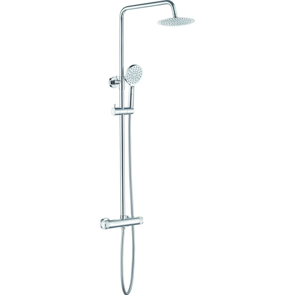 Coloana dus cu baterie fara termostat Laveo Volumo, crom