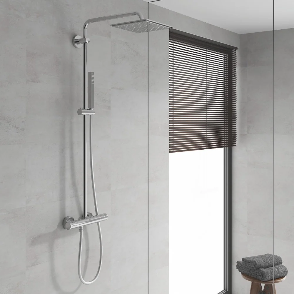 Coloana dus cu baterie si termostat Grohe Euphoria 230
