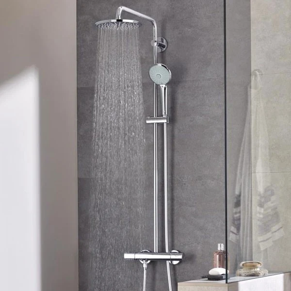 Coloana dus cu baterie si termostat Grohe Euphoria 210