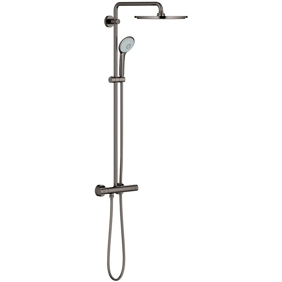 Coloana dus cu baterie si termostat Grohe Euphoria 310, antracit (hard graphite)