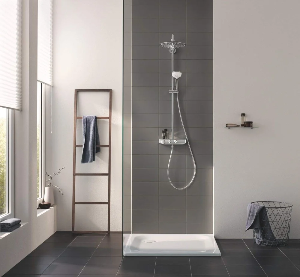 Coloana dus cu baterie si termostat Grohe Euphoria SmartControl 260