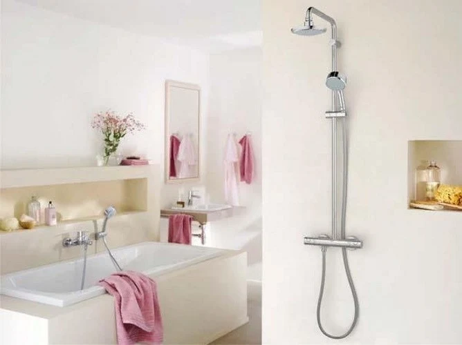 Coloana dus cu baterie si termostat Grohe New Tempesta Cosmopolitan 160