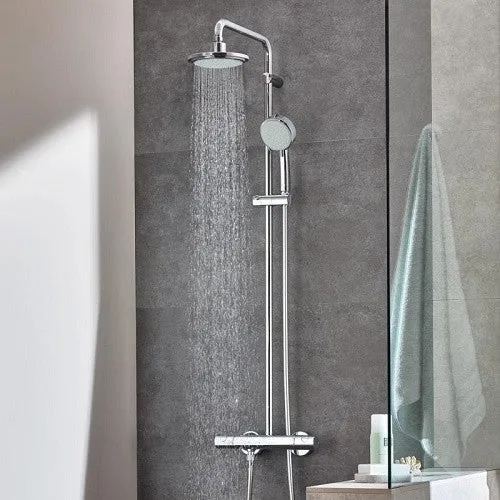 Coloana dus cu baterie si termostat Grohe New Tempesta Cosmopolitan 160