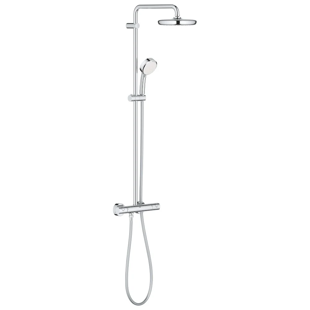Coloana dus cu baterie si termostat Grohe New Tempesta Cosmopolitan 210