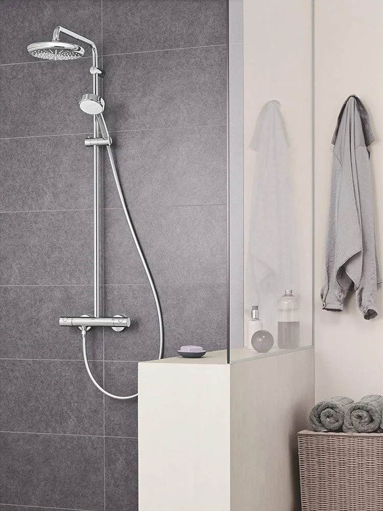 Coloana dus cu baterie si termostat Grohe New Tempesta Cosmopolitan 210