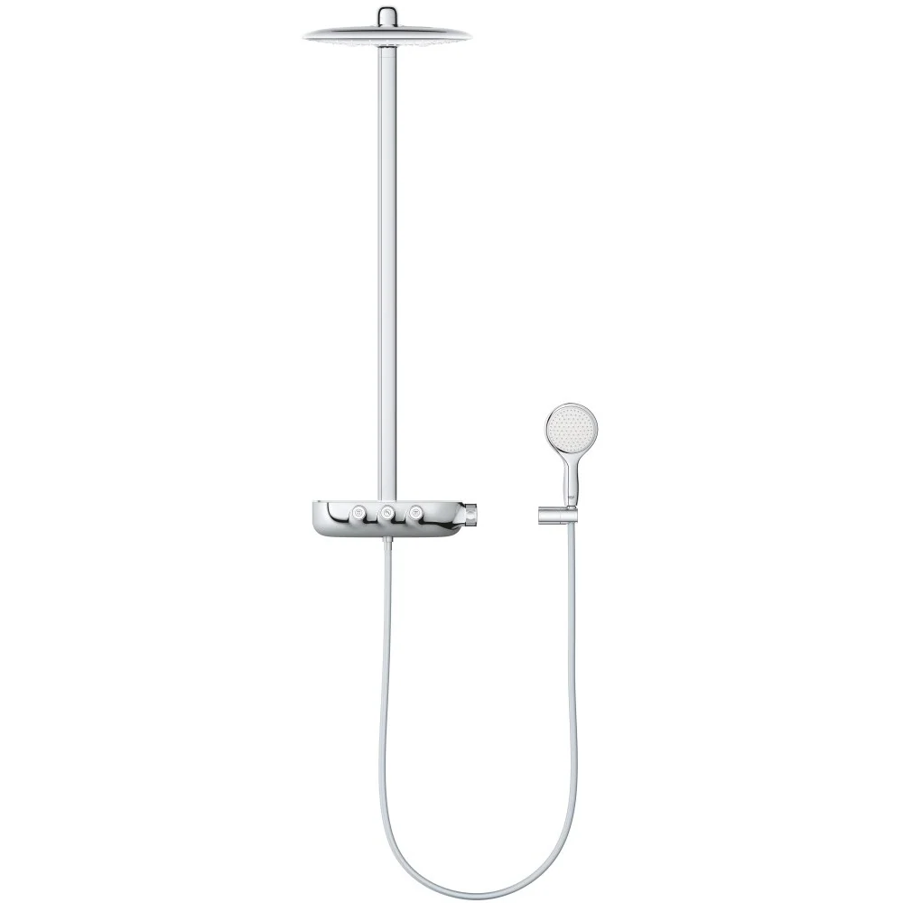 Coloana dus cu baterie si termostat Grohe Rainshower SmartControl 360 Duo