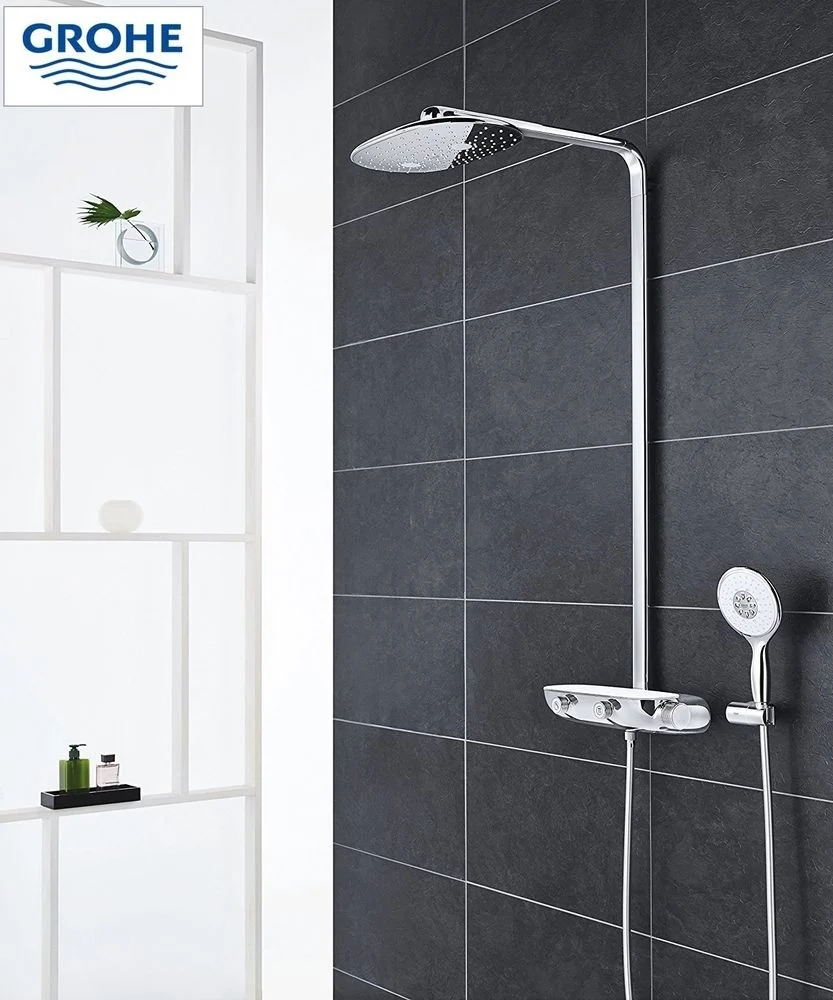 Coloana dus cu baterie si termostat Grohe Rainshower SmartControl 360 Mono
