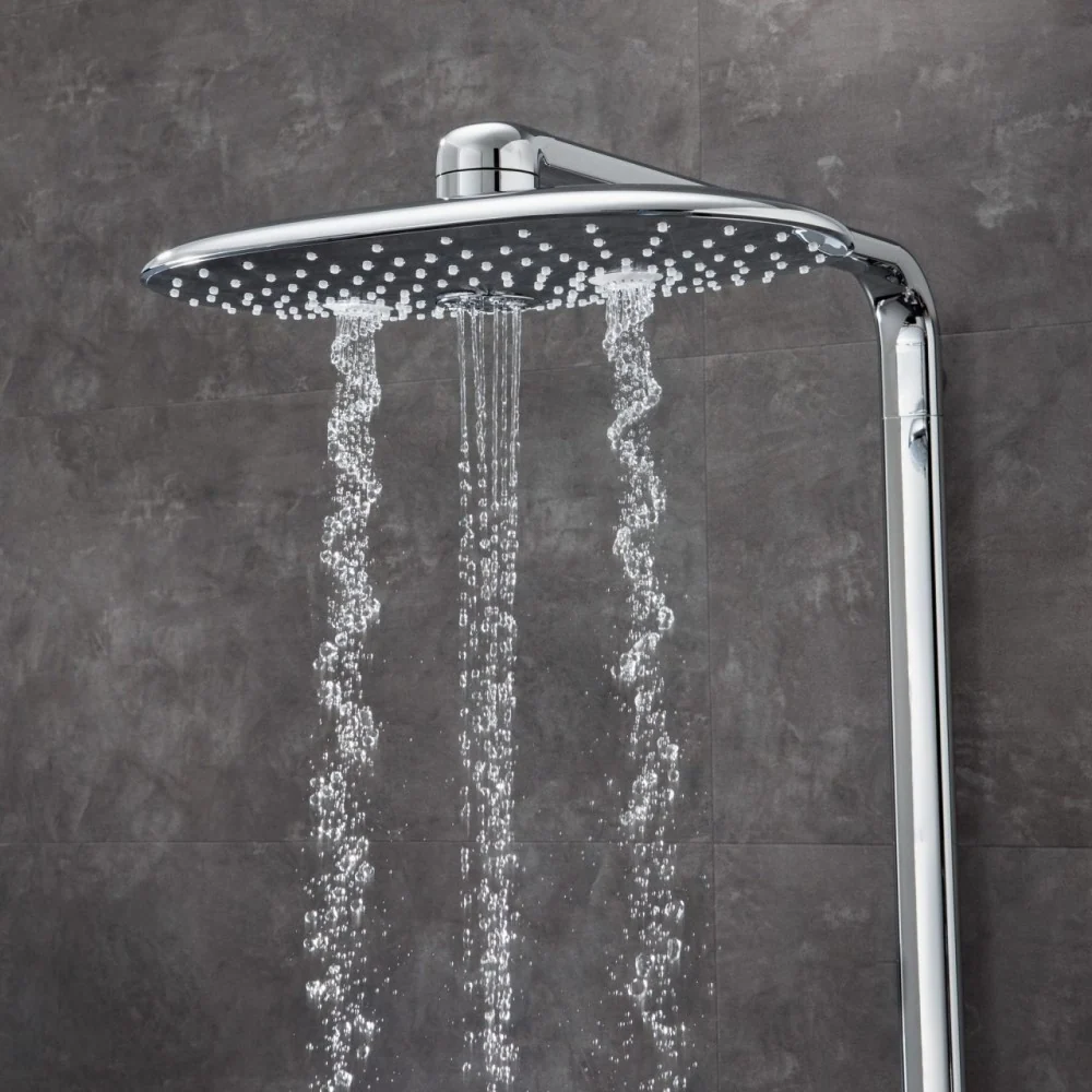 Coloana dus cu baterie si termostat Grohe Rainshower SmartControl 360 Duo