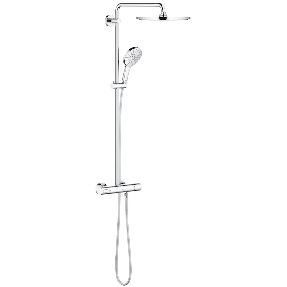 Coloana dus cu baterie si termostat Grohe Rainshower SmartActive 310, crom