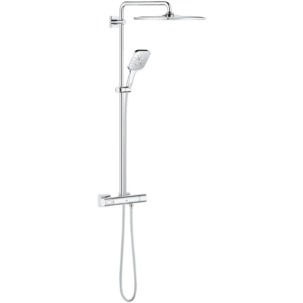 Coloana dus cu baterie si termostat Grohe Rainshower SmartActive 310 crom