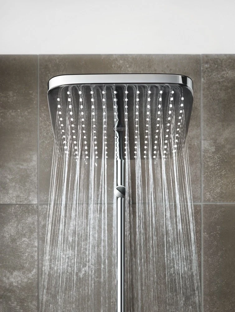 Coloana dus cu baterie si termostat Grohe Tempesta Cosmopolitan 250 Cube