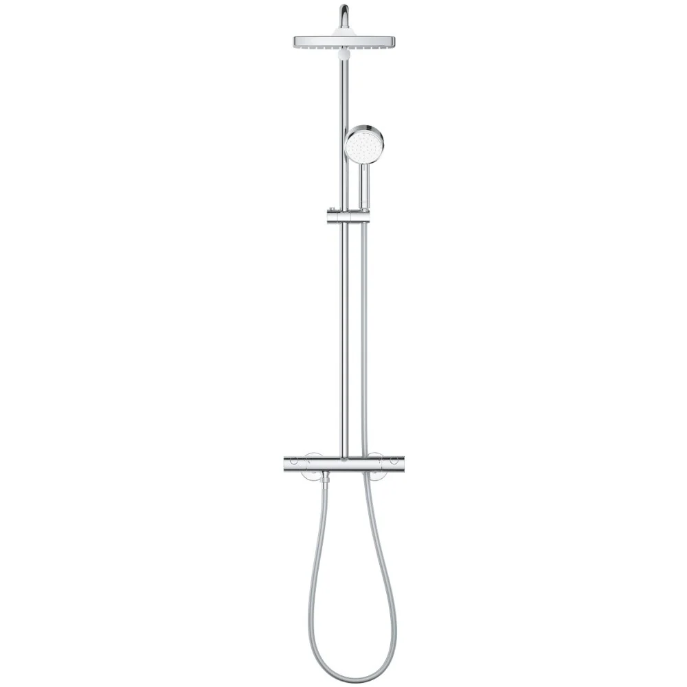Coloana dus cu baterie si termostat Grohe Tempesta Cosmopolitan 250 Cube