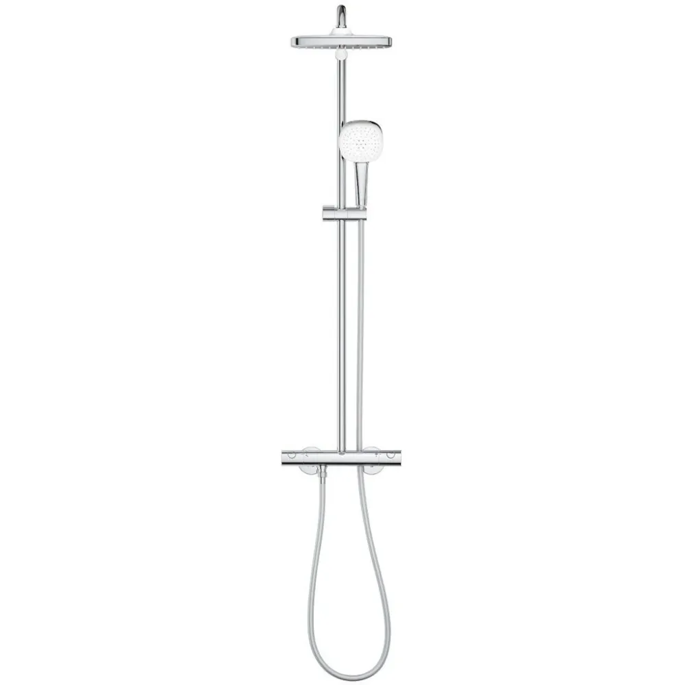 Coloana dus cu baterie si termostat Grohe Tempesta System 250 Cube