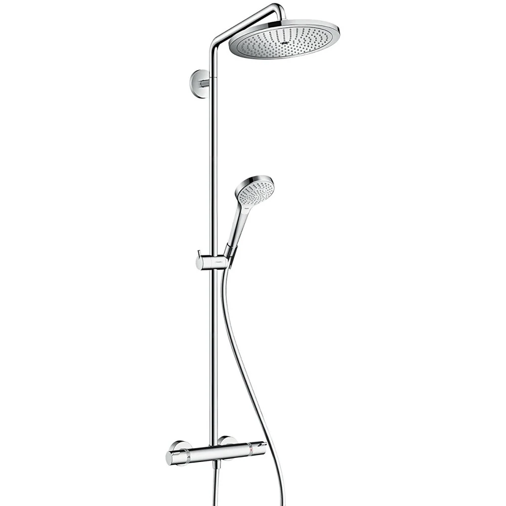 Coloana dus cu baterie si termostat Hansgrohe Croma Select 280 Air jet