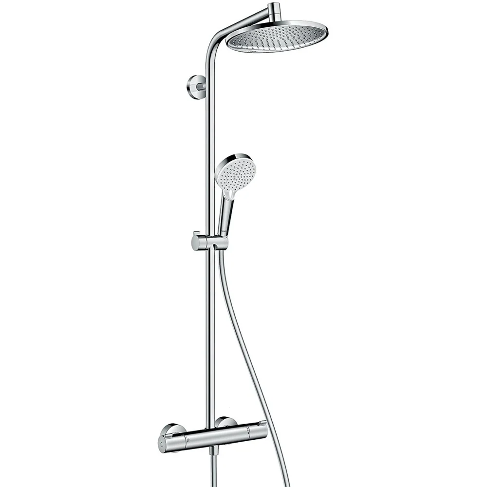 Coloana dus cu baterie si termostat Hansgrohe Crometta S 240 1jet