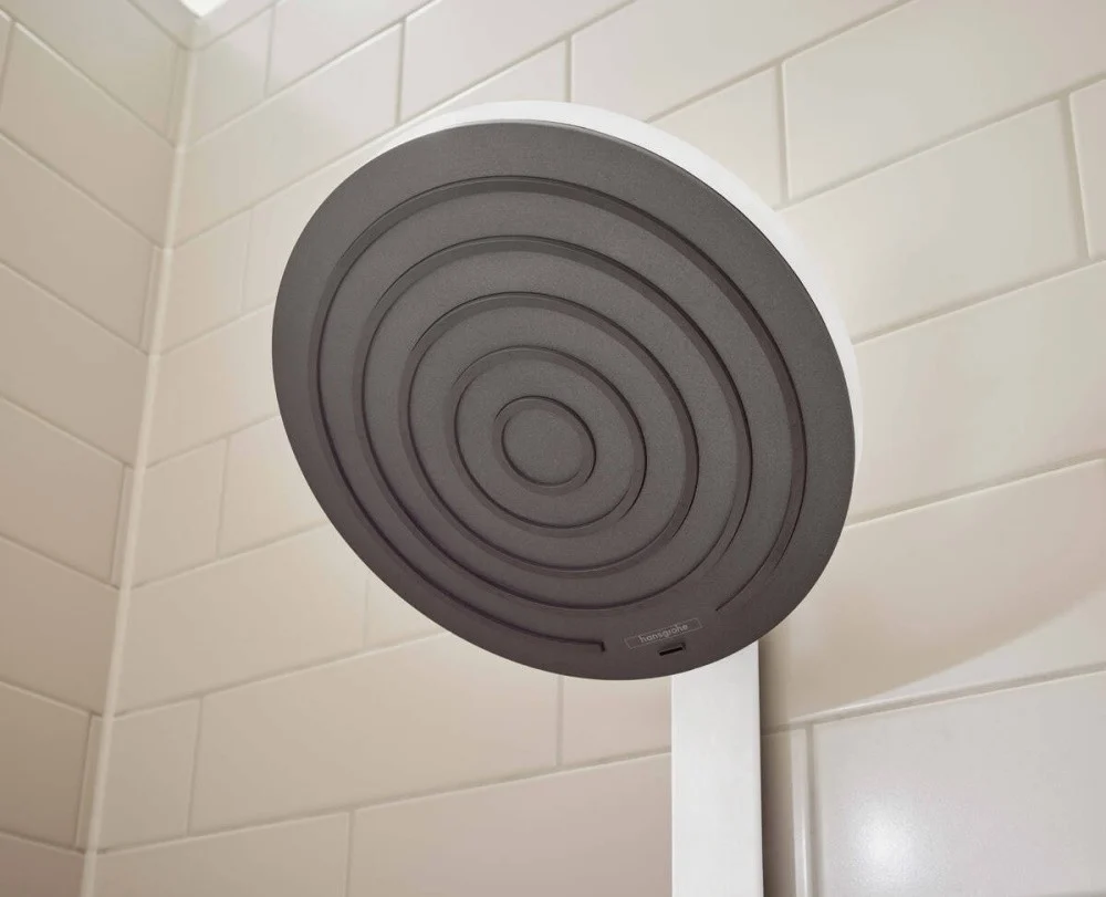 Coloana dus cu baterie si termostat Hansgrohe Pulsify S Showerpipe 260, alb mat