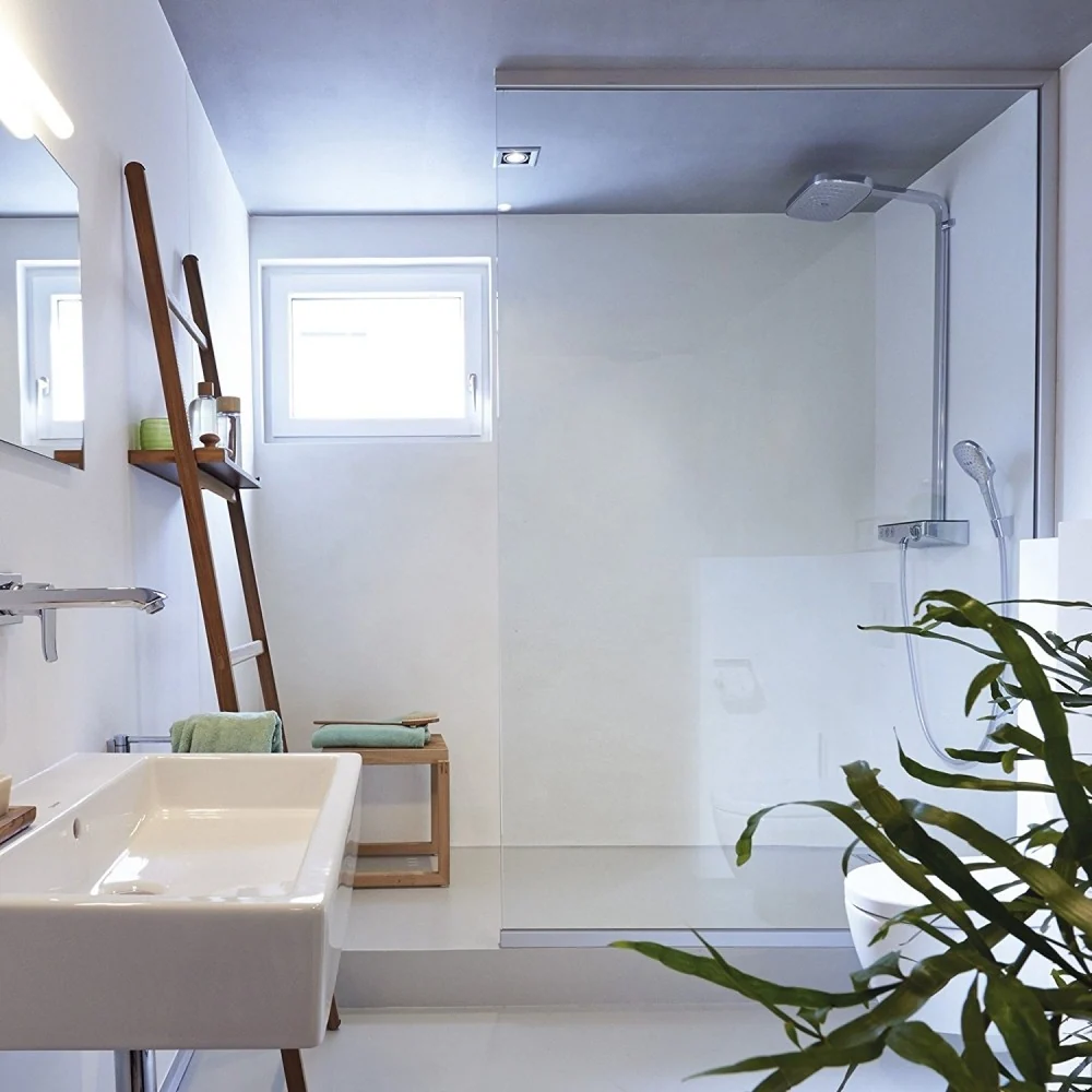 Coloana dus cu baterie si termostat Hansgrohe Raindance Select E 300 3jet ST