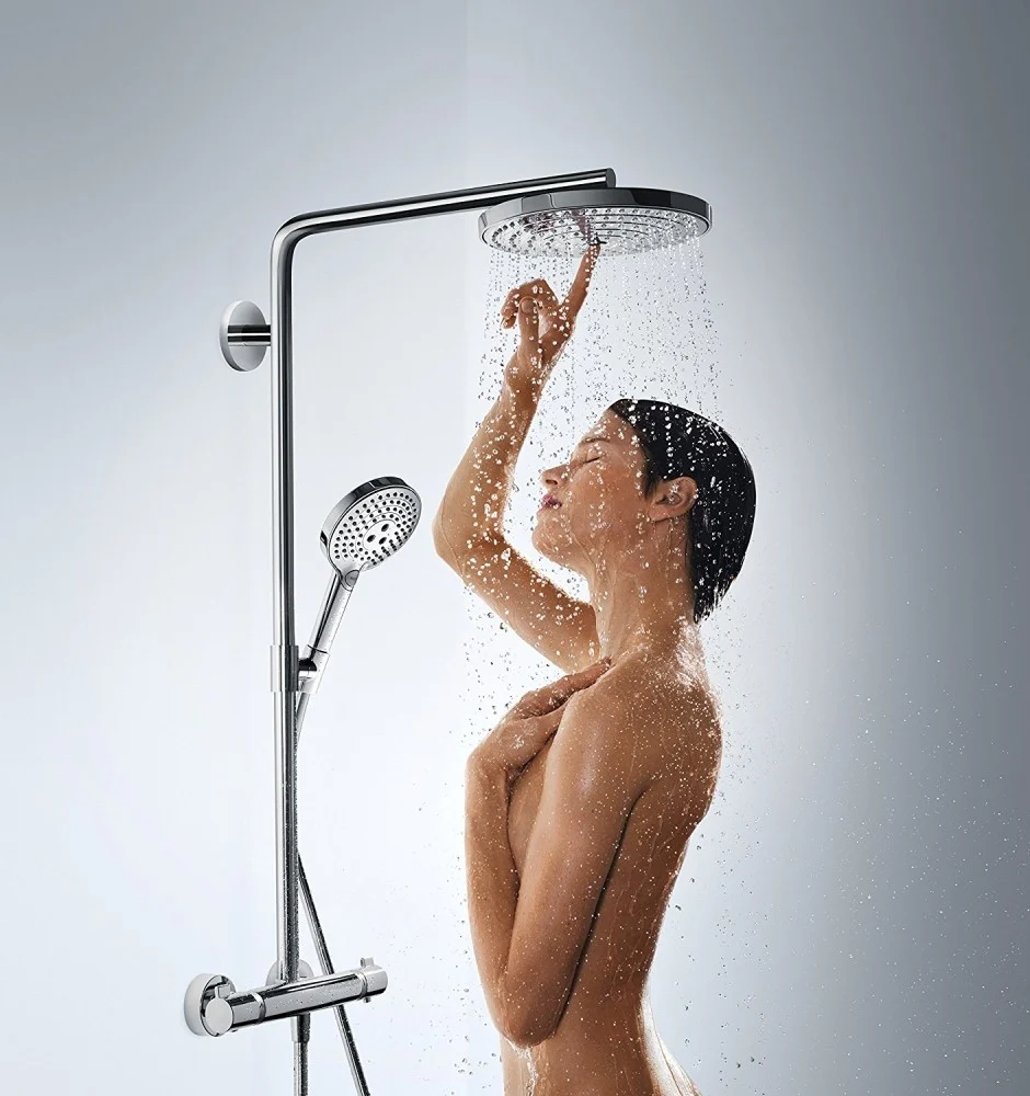 Coloana dus cu baterie si termostat Hansgrohe Raindance Select S 240 2jet