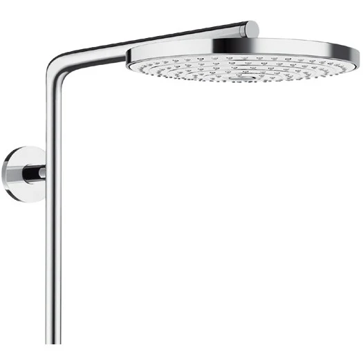 Coloana dus cu baterie si termostat Hansgrohe Raindance Select S 240 2jet, alb/crom