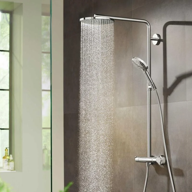 Coloana dus cu baterie si termostat Hansgrohe Raindance Select S 240