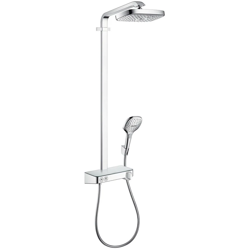 Coloana dus cu baterie si termostat Hansgrohe Raindance Select E 300 2jet ST