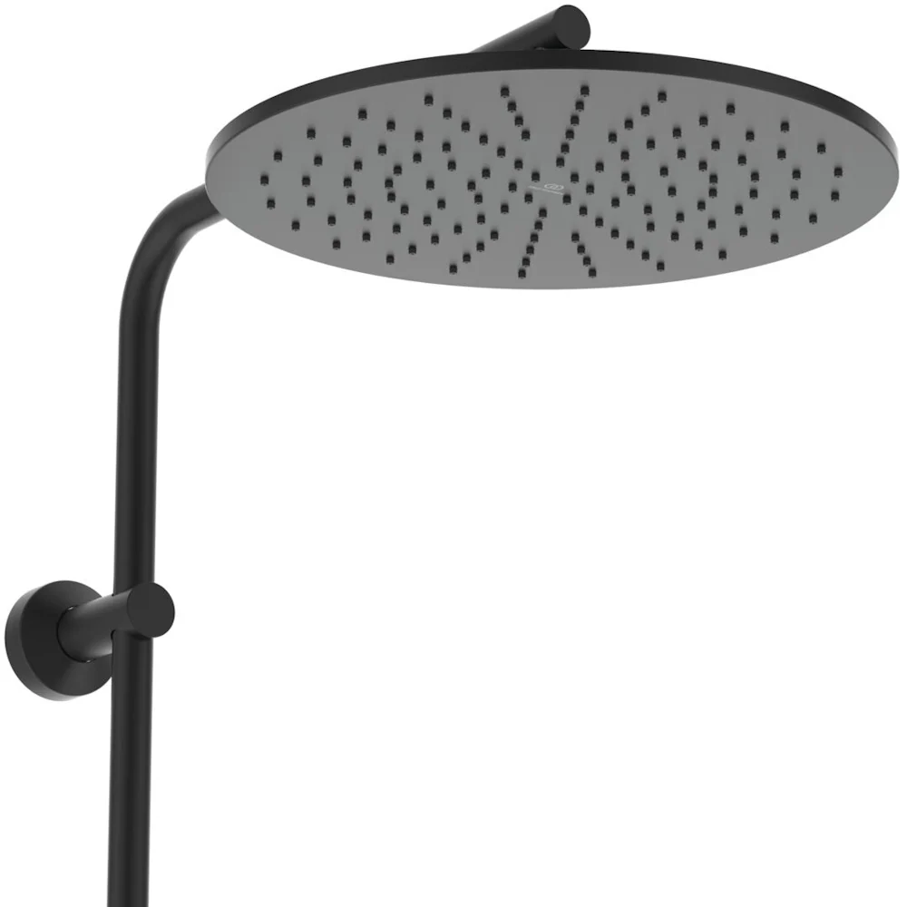 Coloana dus cu baterie si termostat Ideal Standard CeraTherm T125, negru mat (silk black)