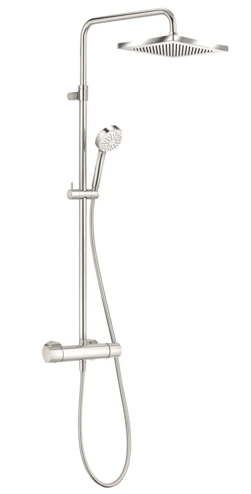 Coloana dus cu baterie si termostat Kludi Logo Dual 1S, inaltime ajustabila