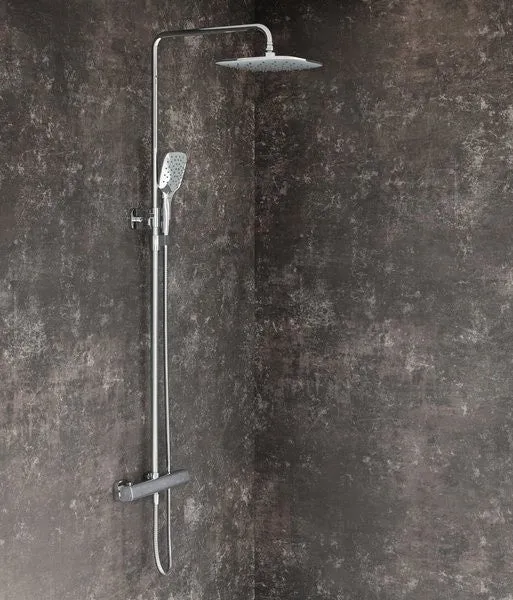 Coloana dus cu baterie si termostat Ravak 10° Free