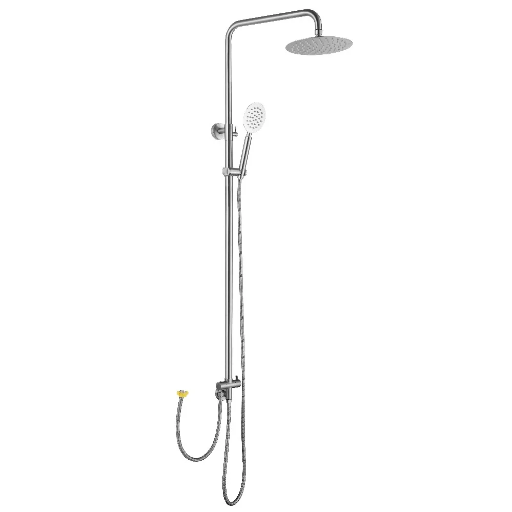 Coloana dus fara baterie CasaBlanca Steel, crom mat