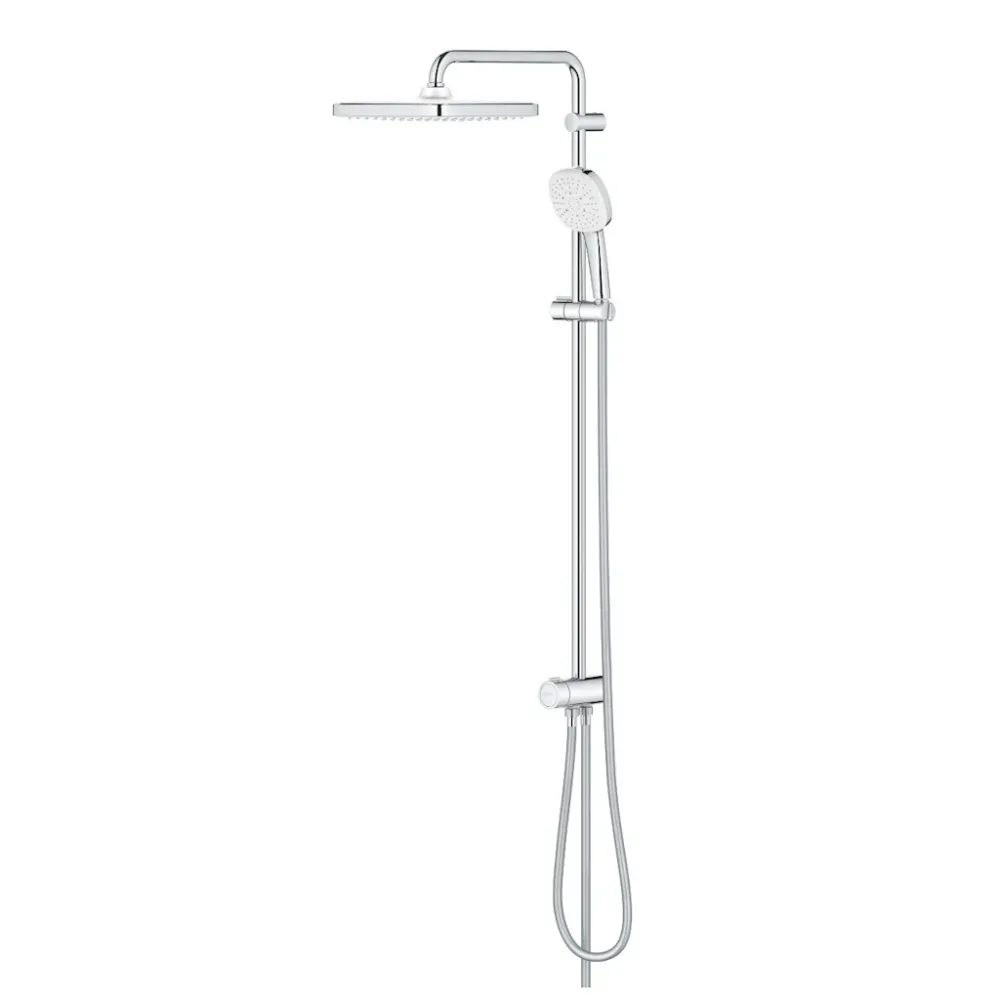 Coloana dus fara baterie Grohe Tempesta System 250 Cube, bara H92 cm, crom