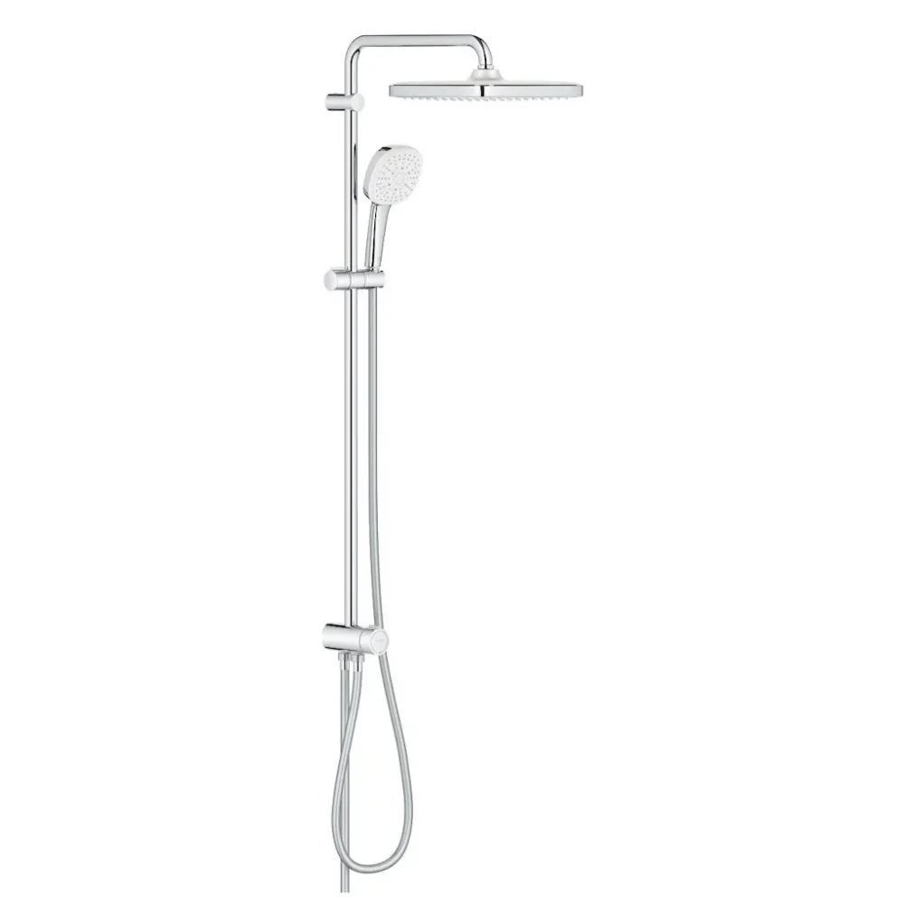 Coloana dus fara baterie Grohe Tempesta System 250 Cube, bara H92 cm, crom