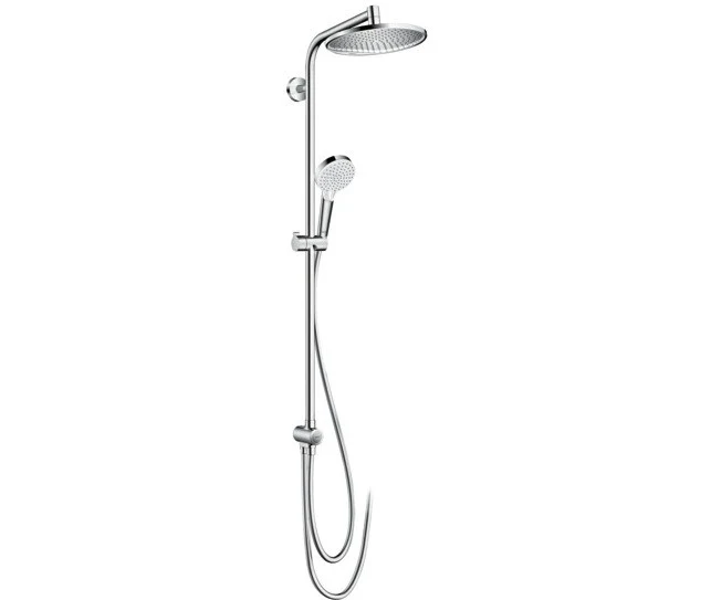 Coloana dus fara baterie Hansgrohe Crometta S EcoSmart, bara 105 cm