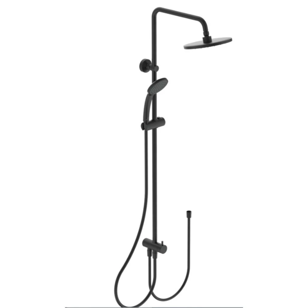 Coloana dus fara baterie Ideal Standard IdealRain Soft, bara 112 cm, negru mat (silk black)