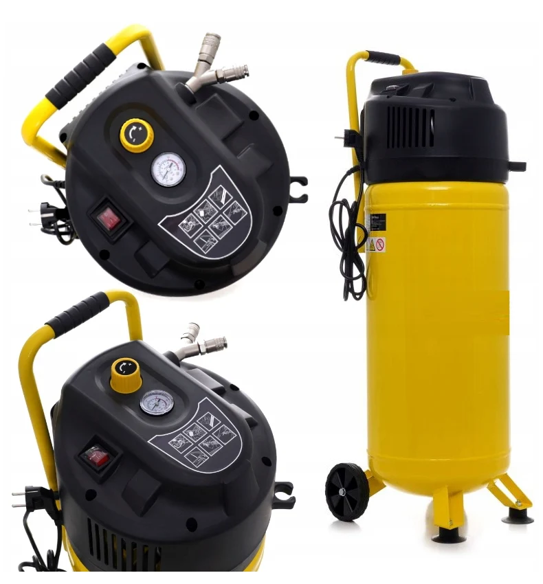 Compresor aer fara ulei vertical Kraft&Dele KD1418, 50L, 230V, 1500W, 10Bar, 240L/min, silentios