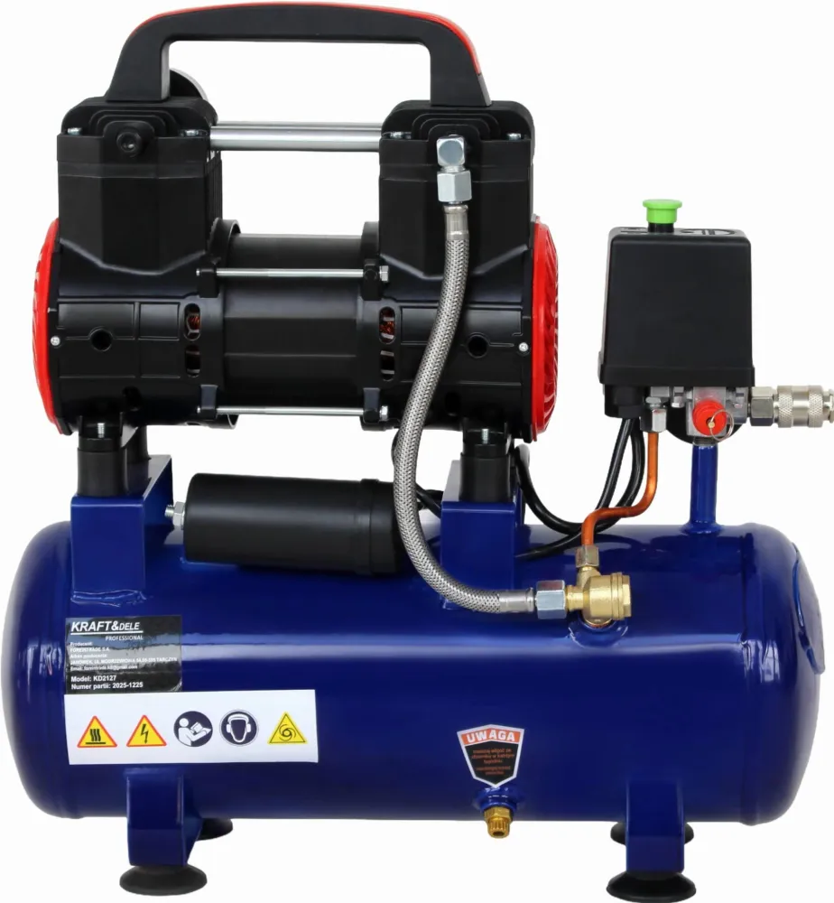 Compresor Aer Fara Ulei 1200W 230V 9L 220L/min, Kraft&Dele KD4090