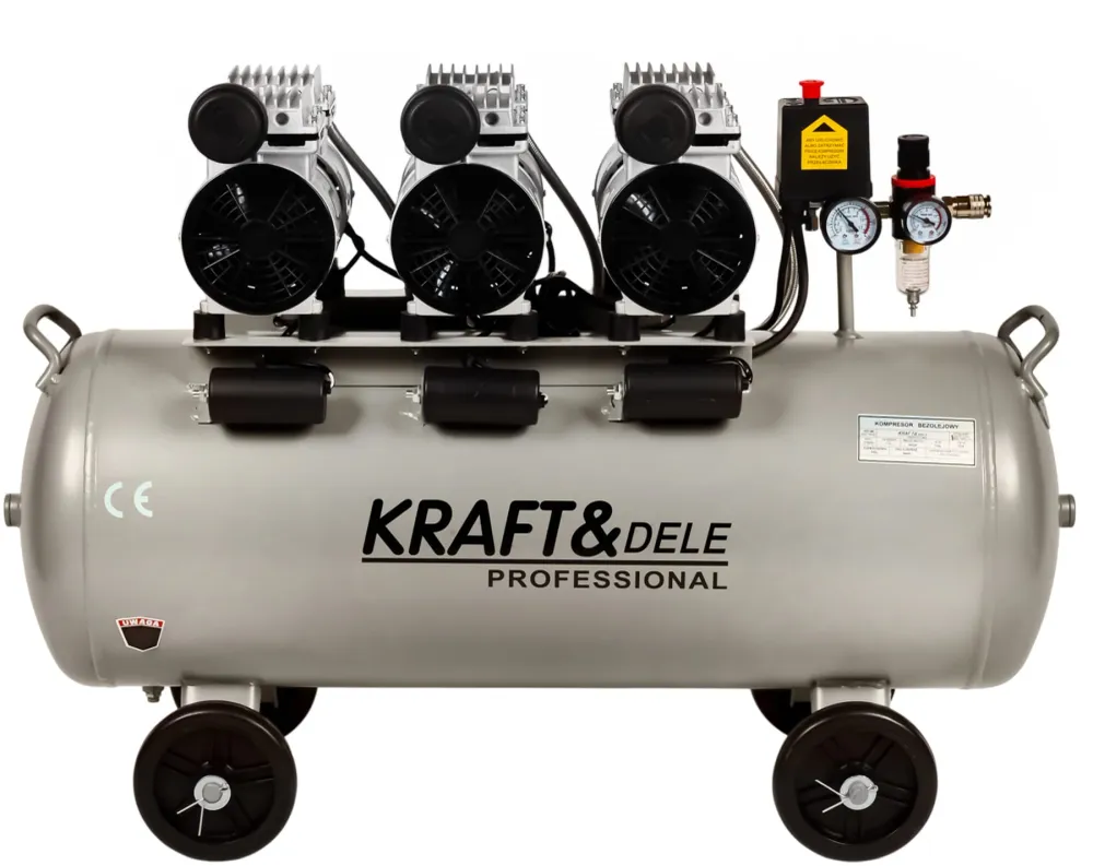 Compresor Aer fara Ulei 4500W 100L 8bar 911L/min, Kraft&Dele KD1397