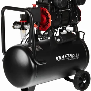 Compresor Aer Silentios fara Ulei 1390W 24L 8bar 220L/min, Kraft&Dele KD1385