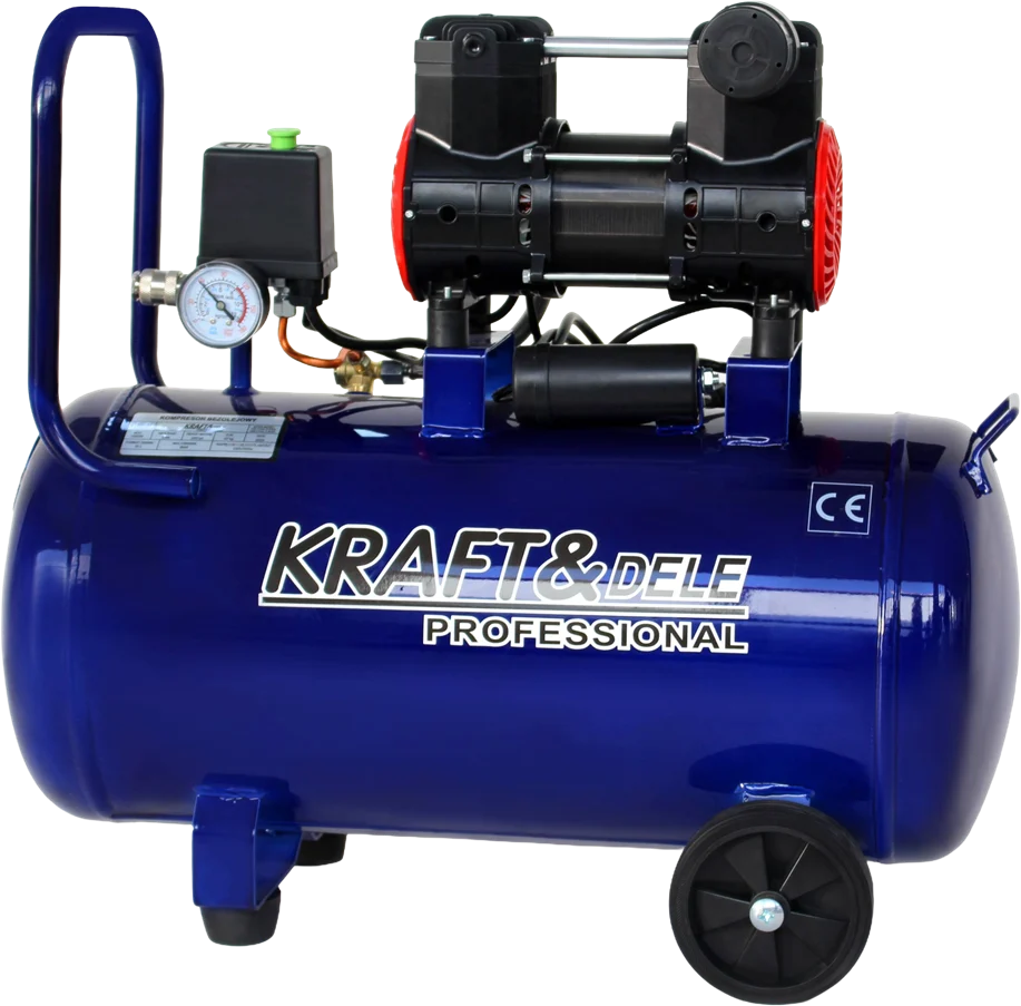 Compresor Aer Silentios fara Ulei 1500W 50L 8bar, Kraft&Dele KD4092