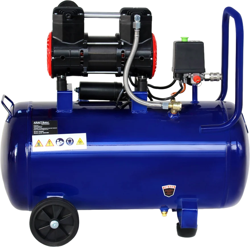 Compresor Aer Silentios fara Ulei 1500W 50L 8bar, Kraft&Dele KD4092