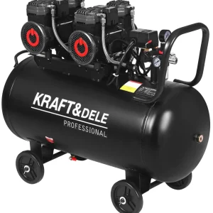 Compresor Aer Silentios fara Ulei 4400W 100L 8bar 585L/min, Kraft&Dele KD4083