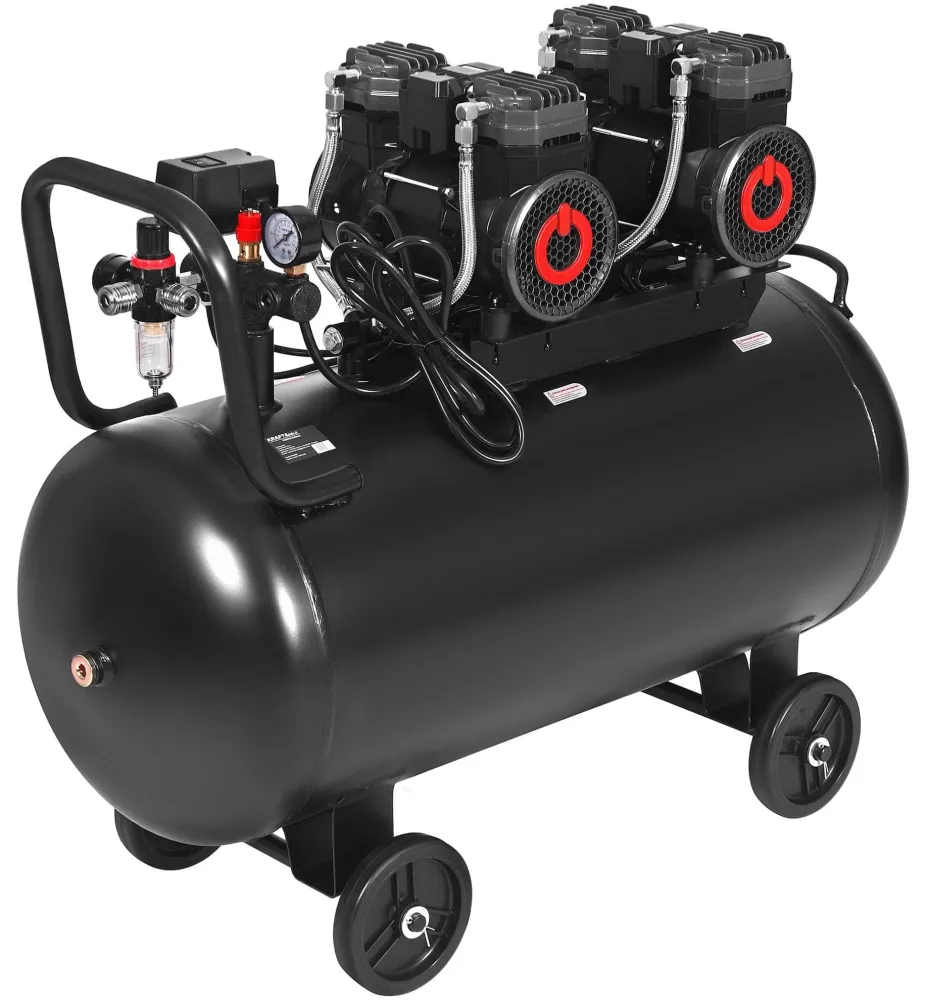 Compresor Aer Silentios fara Ulei 4400W 100L 8bar 585L/min, Kraft&Dele KD4083