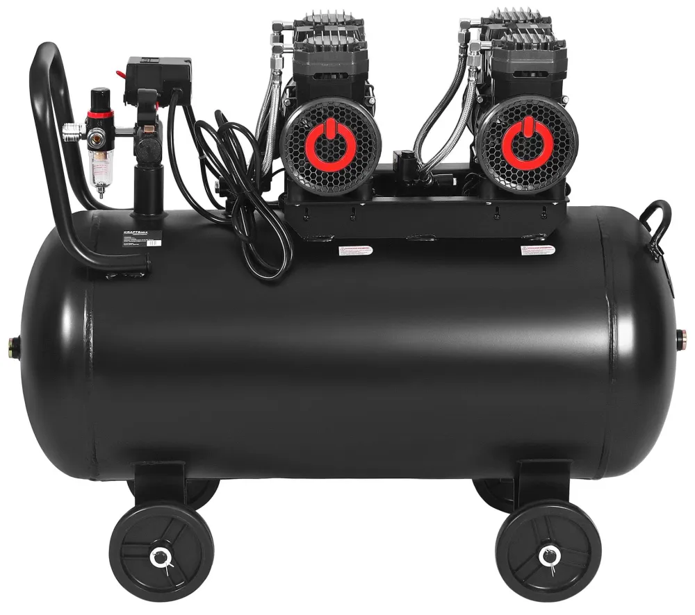Compresor Aer Silentios fara Ulei 4400W 100L 8bar 585L/min, Kraft&Dele KD4083