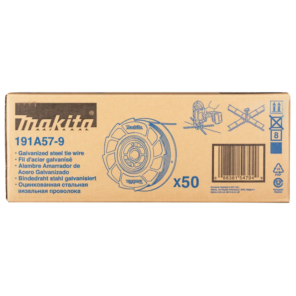 Sârmă de legare Makita 191A57-9 pachet de 50 de bucăți